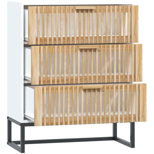 VidaXL Komoda bijela 60 x 30 x 75 cm od konstruiranog drva Slike