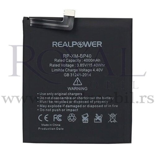  Baterija REALPOWER za Xiaomi Mi 9T / Mi 9T Pro Bp40 (4000mAh) Cene