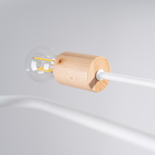 Sollux Lighting SL.1666 - Plafonski luster TIMBO 6xE27/15W/230V bela/bež/buk Slike