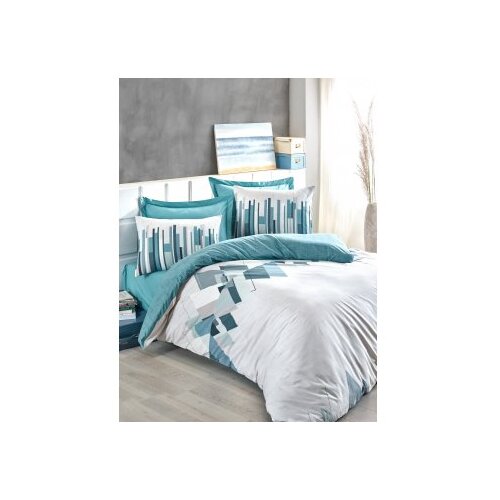 Lessentiel Maison ranforce posteljina (135 x 200) nesto petrol Cene