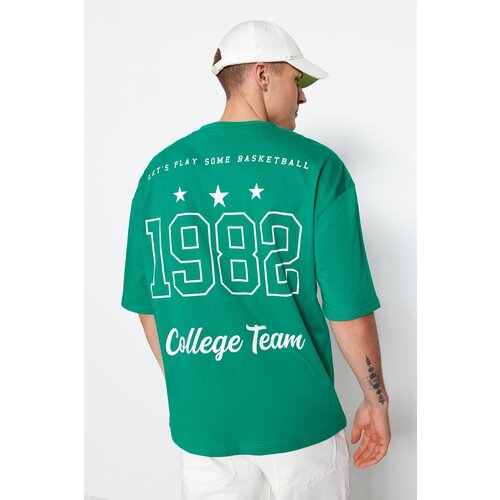 Trendyol T-Shirt - Green - Oversize Slike