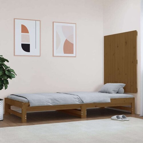  Uzglavlje za krevet boja meda 82 5 x 3 x 90 cm masivna borovina Slike