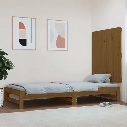  Uzglavlje za krevet boja meda 82 5 x 3 x 90 cm masivna borovina