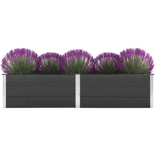 vidaXL Visoka greda 250x50x54 cm WPC siva Cene