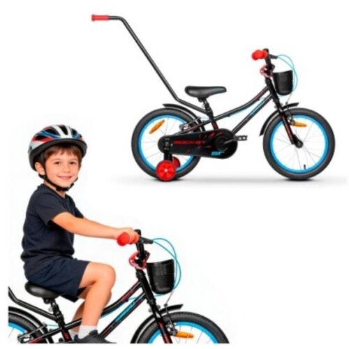  Tabou dječji bicikl Rocket 12&amp;quot; CS crno plavi Slike