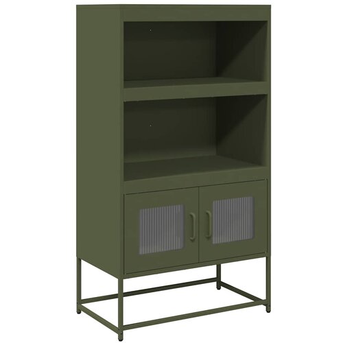 Maison Chic Komoda - Predalnik Olive Green 68x39x123 cm Jeklo, (21716931) Slike