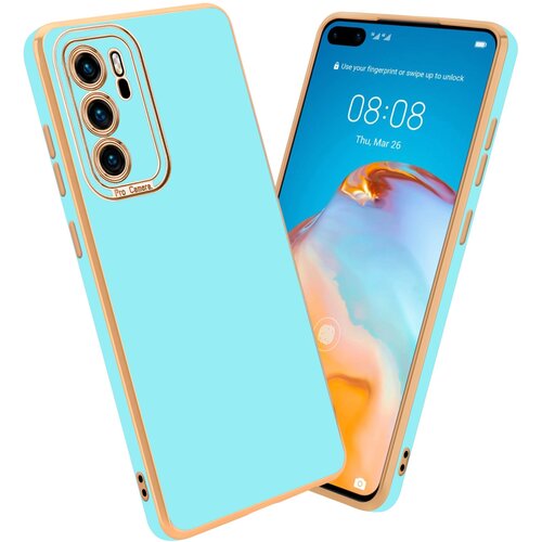 Cadorabo Ohi&scaron;je, združljiv s Huaweijem v sijajni turkiznici - Rose Gold - Za&scaron;čitni pokrov iz fleksibilnega silikona TPU in z za&scaron;čito pred kamero, (20602927) Cene