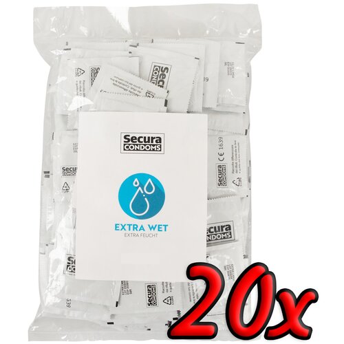 Secura Kondome Secura Extra Wet 20 pack Slike