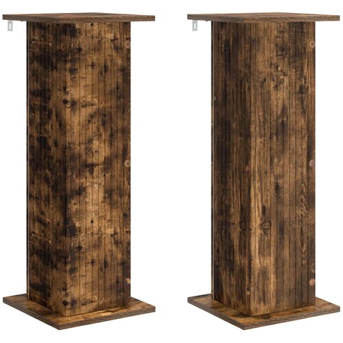  Stalak za biljke 2 pcs Dimljeni hrast 30,5 x 30 x 80,5 cm Slike