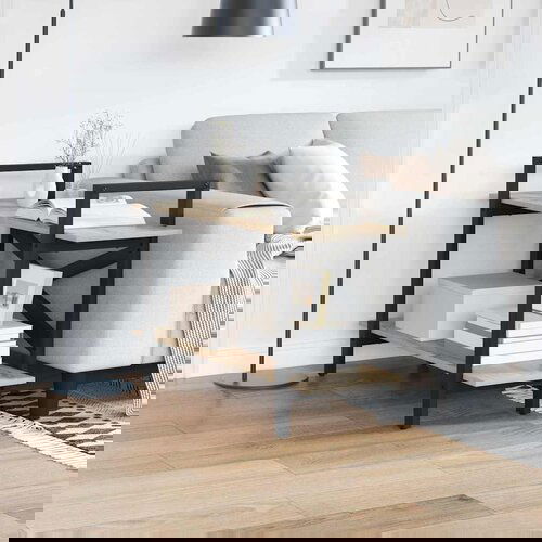 VidaXL Polica Sonoma hrast 100 x 33,5 x 64 cm Konstruirano drvo Slike