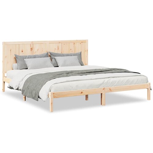 Maison Chic Dalj&amp;scaron;i Posteljni Okvir - Dvoposteljna postelja brez vzmetnice 200x210 cm trden les, (22082183) Slike