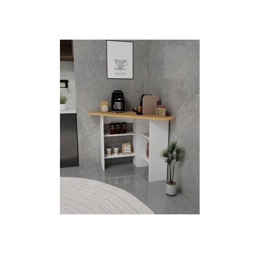 Hanah home Kuhinjski sto Corner Sapphire Oak White Slike