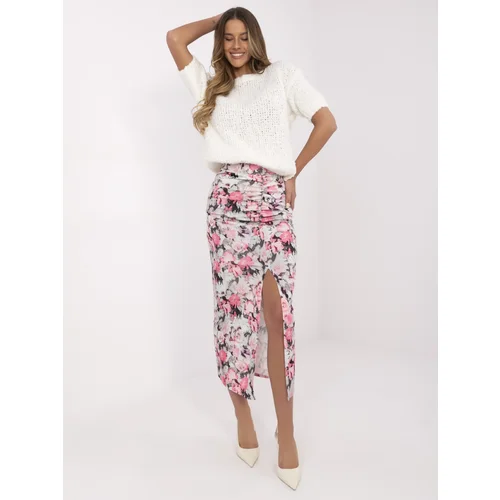 Italy Moda Skirt-MI-SD-G9119-1.51-white-pink