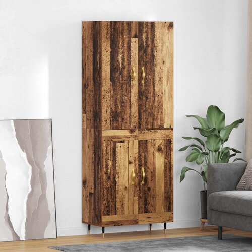 vidaXL Visok predalnik Star les 69,5 x 34 x 180 cm Konstruiran les Cene