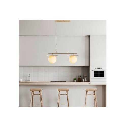 Opviq Luster Anemon-13814, 20cm, IP20, Bijelo-zlatna boja Slike