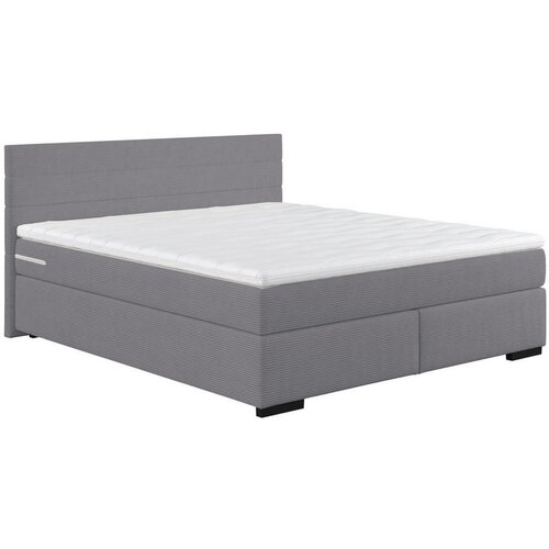 CARRYHOME POSTELJA BOXSPRING x , les, umetna masa, tekstil temno siva Cene