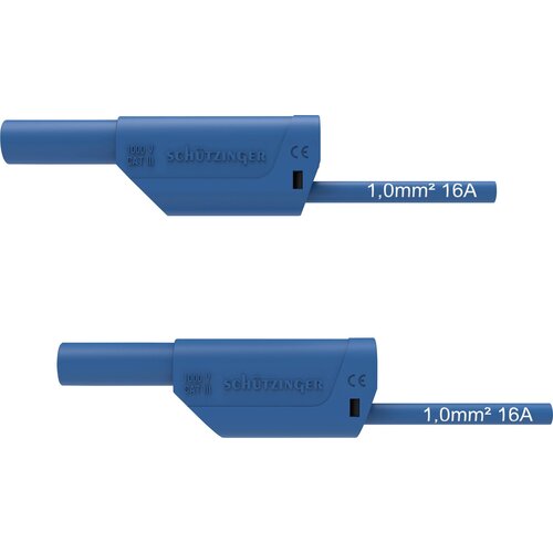 Schützinger VSFK 8700 / 1 / 200 / BL varnostni merilni kabel 4 mm moški konektor 4 mm moški konektor 200.00 cm modra 1 kos, (20422962) Cene
