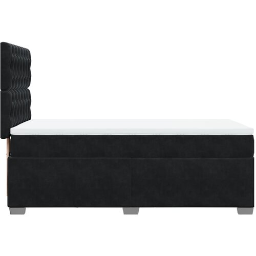 Box spring krevet s madracem crni 90x200 cm bar&amp;scaron;unasti Slike