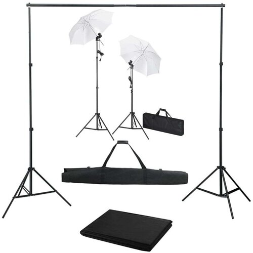 za fotografski studio z ozadjem, svetilkami in dežniki Cene
