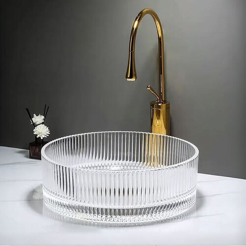 REA Bath Umivalnik na podstavku Ingrid 36 Transparent Slike