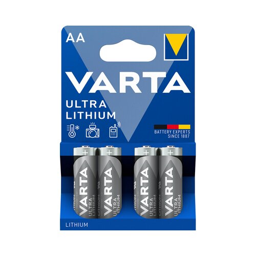 Varta 6106301404 - 4 kom litijumskih baterija ULTRA AA 1,5V Slike