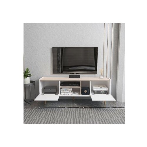 Hanah home tv polica ekvador white beige Slike