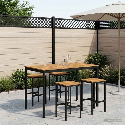  Stol za bar u vrtu Bijela i crna 147 x 88,5 x 105 cm Cijene