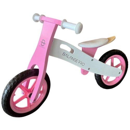 Balanserro DRVENI BALANCE BIKE ROZE Cene