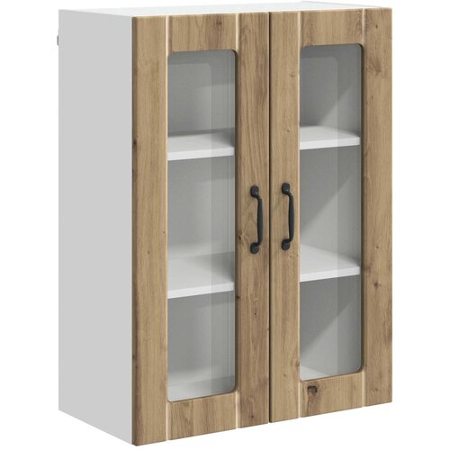 vidaXL Stenska kuhinjska omarica s polico Umetni hrast 60 x 31 x 80 cm Cene