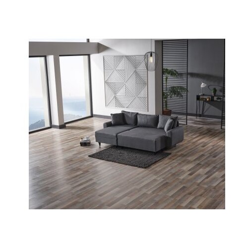 Atelier Del Sofa Ugaona sofa-krevet Flavia Dark Grey Slike