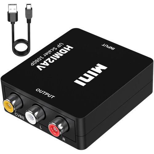 INF HDTV v AV pretvornik &amp;ndash; USB HDMI na RCA, 1080p, NTSC/PAL Black, (5000327394) Slike