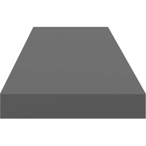  Plutajuća zidna polica visoki sjaj siva 90 x 23,5 x 3,8 cm MDF Slike
