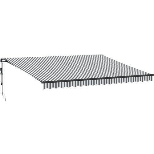 vidaXL Avtomatsko zložljiva tenda antracit in bela 450x350 cm, (21260680) Cene