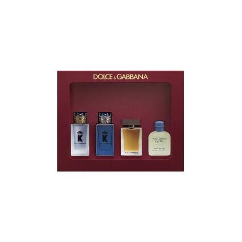 Dolce & Gabbana D&G Muški set Miniatures K EDT 5 ml, K EDP 5 ml, Light blue EDT 4,5 ml, The One edt 5 ml Cene