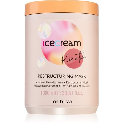 Inebrya Keratin revitalizacijska maska s keratinom 1000 ml Slike