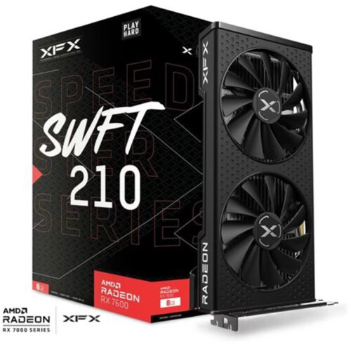  GRAFIČKA KARTA XFX SPEEDSTER SWFT210 RADEON RX7600 CORE Gaming Graphics Card with 8GBGDDR6 HDMI 3xDP, AMD RDNA&trade; 2 Cijene