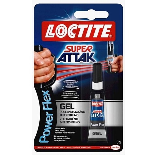 Henkel sekundno lepilo Super Attack Gel, 3g, SG3SC12 Slike