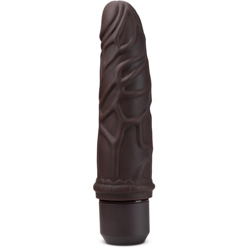 Blush Dr. Skin Silicone Dr. Robert 7 Inch Vibrating Dildo Brown Cene