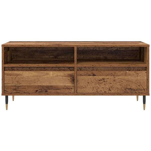 VidaXL TV ormar Staro drvo 100 x 34,5 x 44,5 cm Obrađeno drvo i čelik Slike