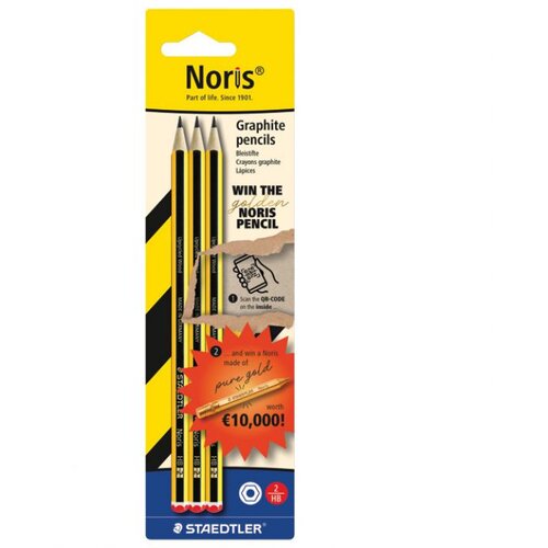 Olovka GRAFITNA HB NORIS "WIN THE GOLDEN NORIS" PK3 STAEDTLER 120-2BK3DA21 BLISTER Cijene