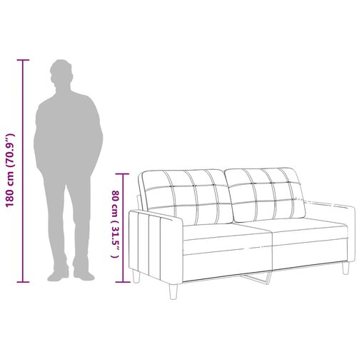  Dvosjed od tkanine crvena boja vina 140 cm umjetne kože Slike