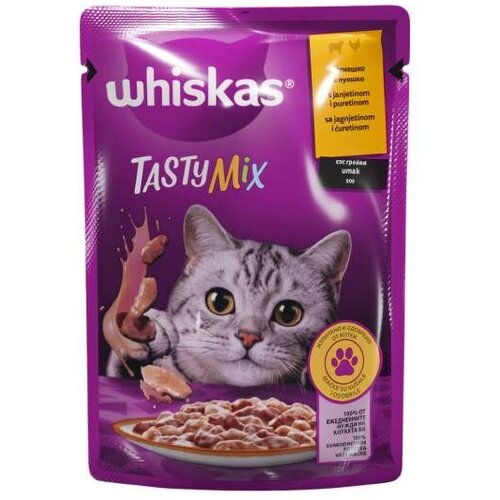 Whiskas Kesica za mačke Tasty Mix Jagnjetina i ćuretina u sosu 85 g Cene