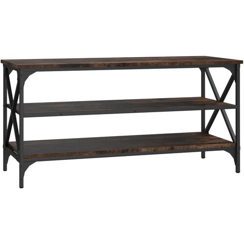 Maison Chic TV omarica - TV stojalo - Televizijska omarica dimljeni hrast 100x40x50 cm inženirski les, (21700577) Slike