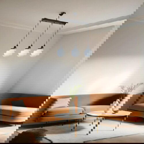 Opviq afra 3 L&amp;uuml; Sıralı siyah beyaz Camlı Sarkıt blackwhite chandelier Slike