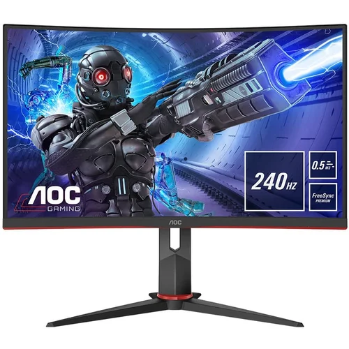 AOC Monitor 27” C27G2ZU/BK 240Hz Gaming Black-Red VA 16:9 1920×1080 240Hz 1ms 300 cd/m2 3000:1