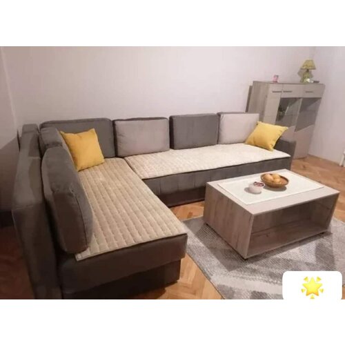  Prekrivač za garnituru Stela za trosed, dvosed i fotelju - bež, 103 Cene