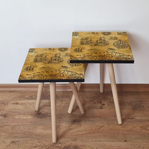 Hanah home set klub stočića 2Shp146, 2 komada, Kaki Slike