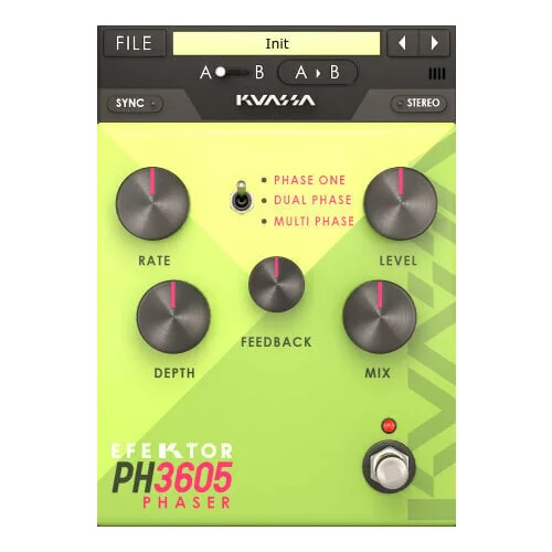 KUASSA Efektor PH3605 Phaser (Digitalni izdelek)