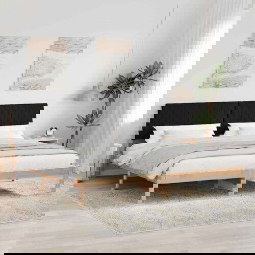  Konstrukcija postelje Rjava 200 x 200 cm Masivno borovo les, (5000084364) Slike