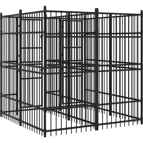  kavez za pse čelični 3,69 m&amp;sup2; Slike